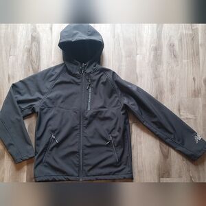 New Balance Black Hooded Full-Zip Jacket Men's Medium